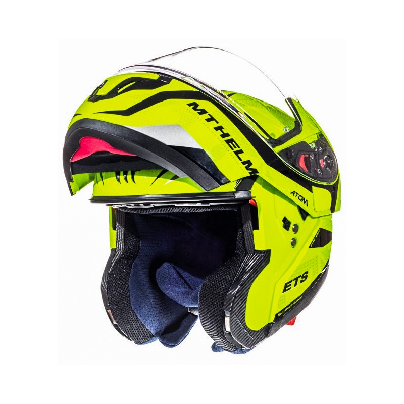 MT Atom Divergence fluo gelb tip-up Motorradhelm Ausverkauf