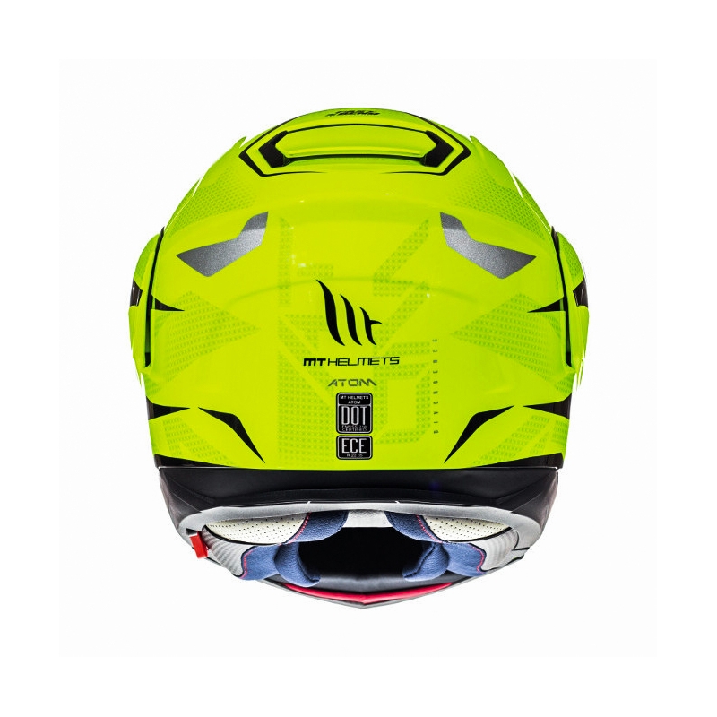 MT Atom Divergence fluo gelb tip-up Motorradhelm Ausverkauf