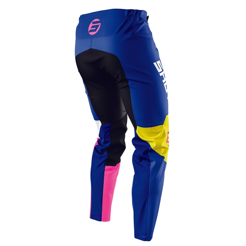 Kinder Motocross Hose Shot Devo Storm blau-gelb-weiß-rosa Ausverkauf