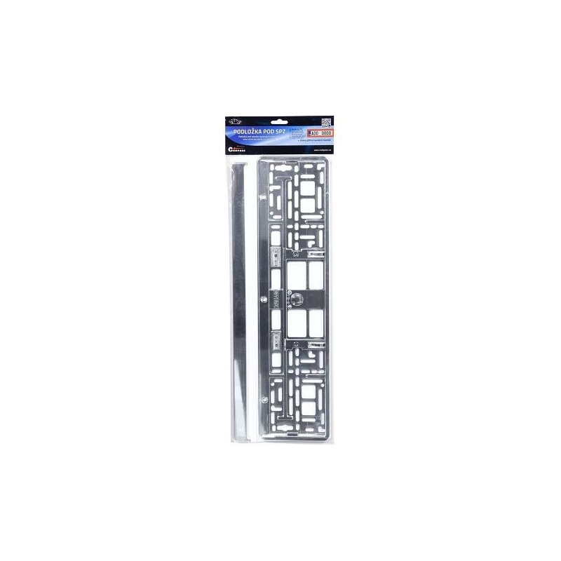 Kennzeichenwaschanlage CHROM metallic