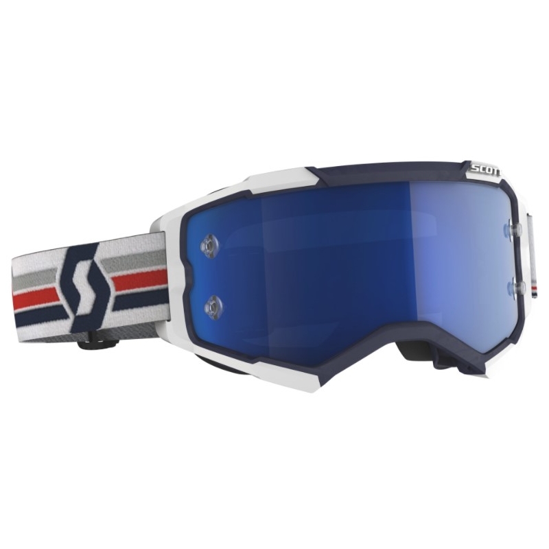 Motocrossbrille SCOTT Fury blau und weiß