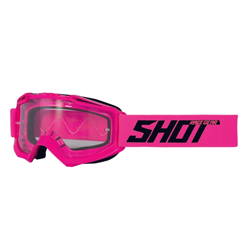 Motocross-Schutzbrille Shot Assault Solid fluo pink