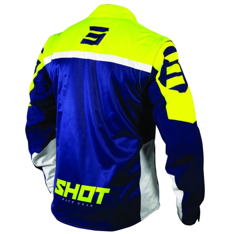 Softshelljacke Shot Lite blau-weiß-fluorgelb Ausverkauf