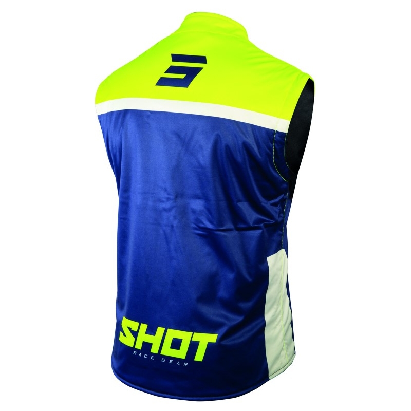 Softshell-Weste Shot Lite blau-fluo gelb Ausverkauf