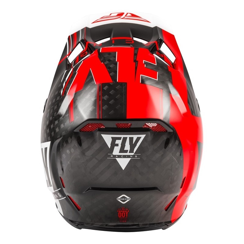 Motocross Helm FLY Racing Formula Vector schwarz-weiß-rot