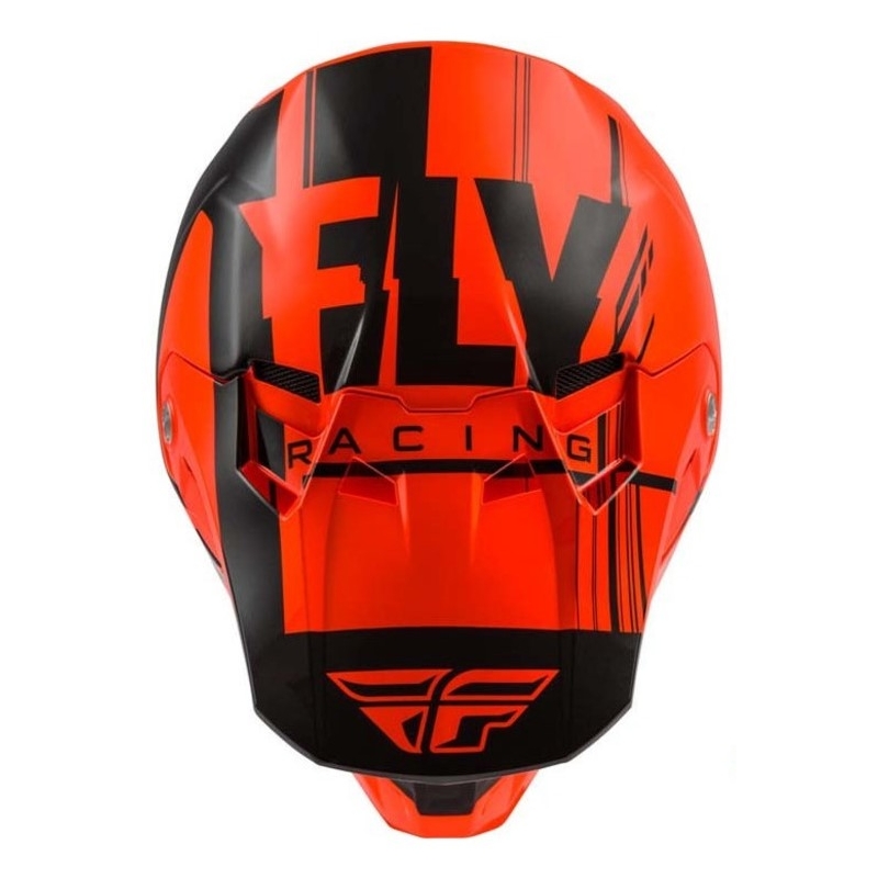 Motocross Helm FLY Racing Formula Vector schwarz-fluor orange
