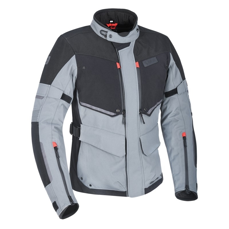 Oxford Advanced Mondial Motorradjacke grau und schwarz