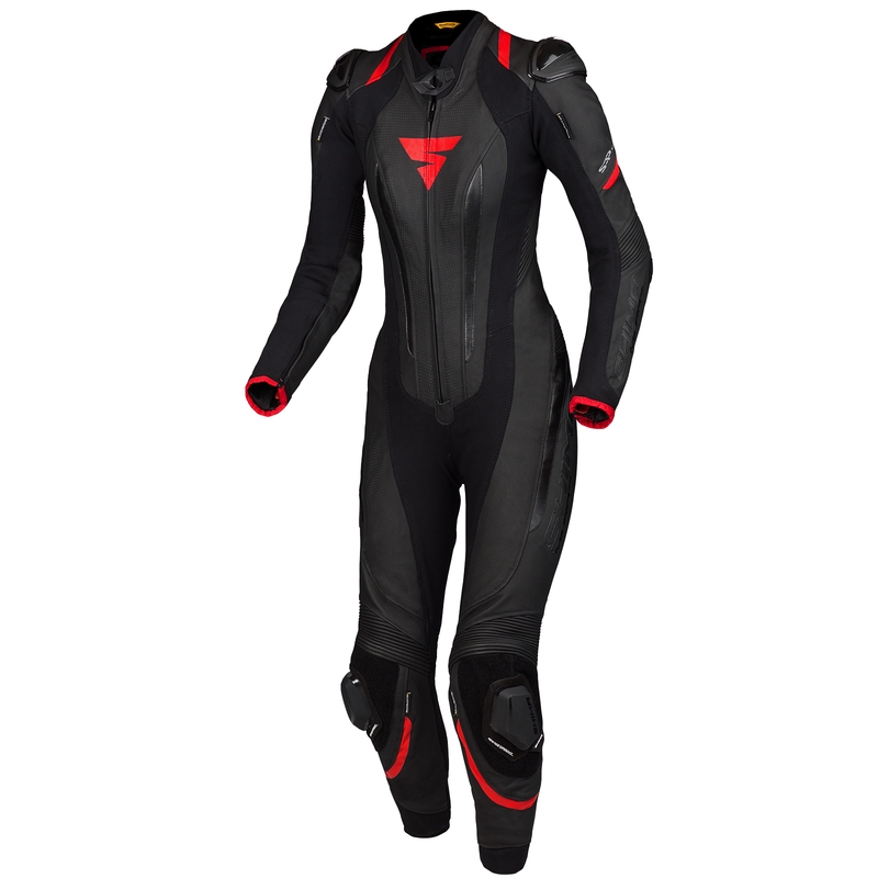 Damen-Einteiler Shima Miura RS schwarz-rot