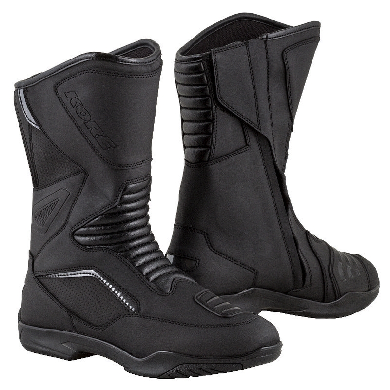 Kore Touring Long Flex Schwarz Motorradstiefel