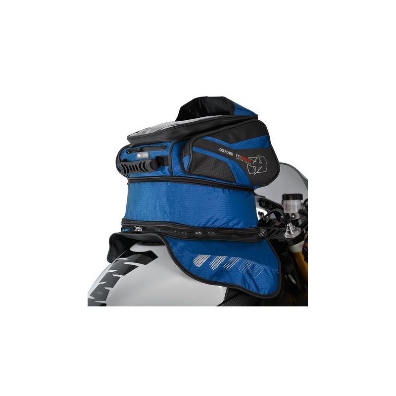 Tankrucksack für Motorrad Oxford M30R schwarz-blau
