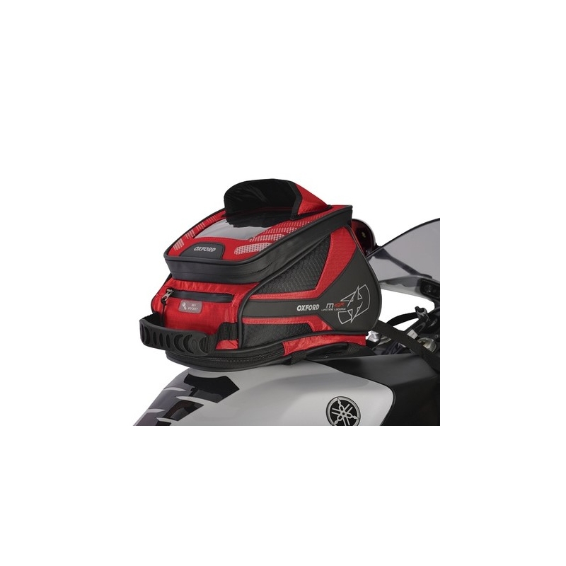 Tankrucksack und Satteltasche Oxford M4R Tank 'n' Tailer schwarz und rot
