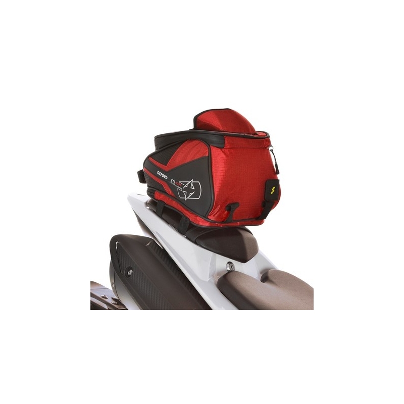 Tankrucksack und Satteltasche Oxford M4R Tank 'n' Tailer schwarz und rot