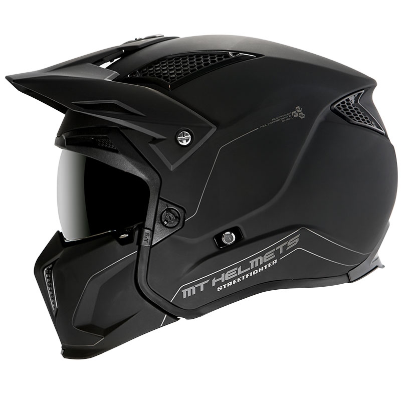 Motorradhelm MT Streetfighter SV Solid black matt - Grade II