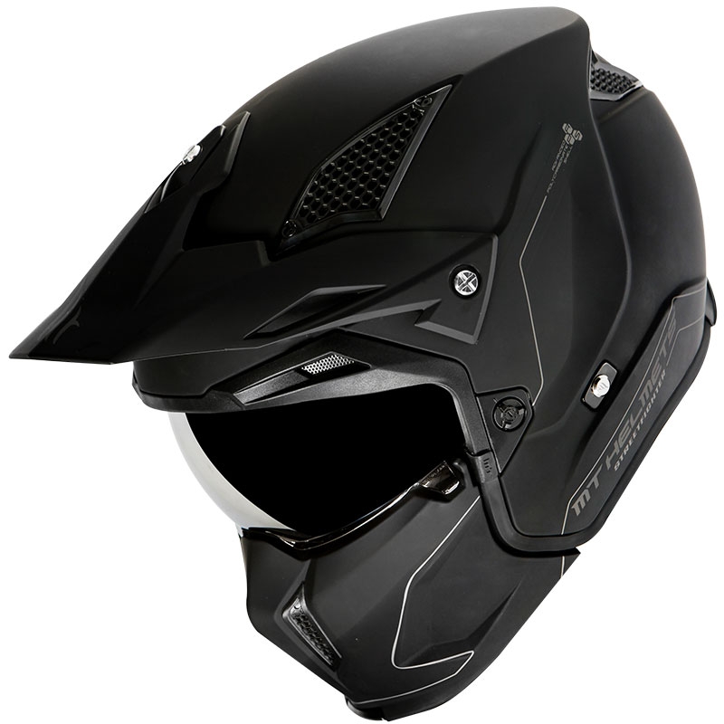 Motorradhelm MT Streetfighter SV Solid black matt - Grade II