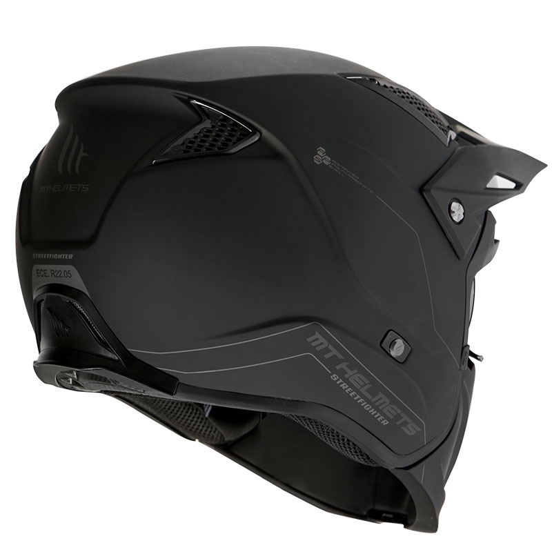 Motorradhelm MT Streetfighter SV Solid black matt - Grade II