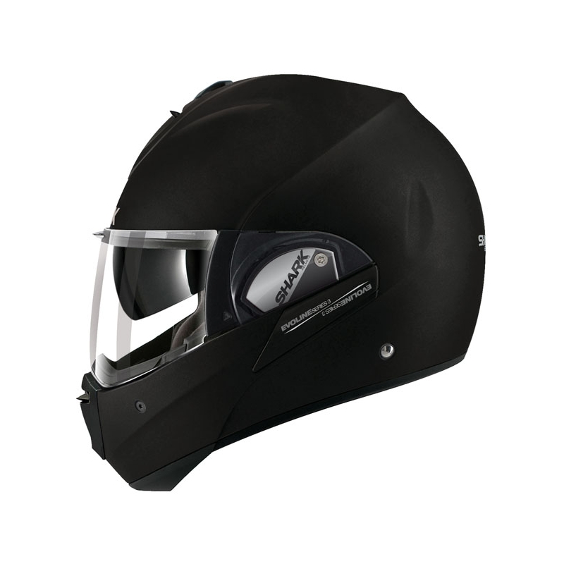 Klapphelm SHARK EVOLINE 3 Uni Mat schwarz matt - Grad II