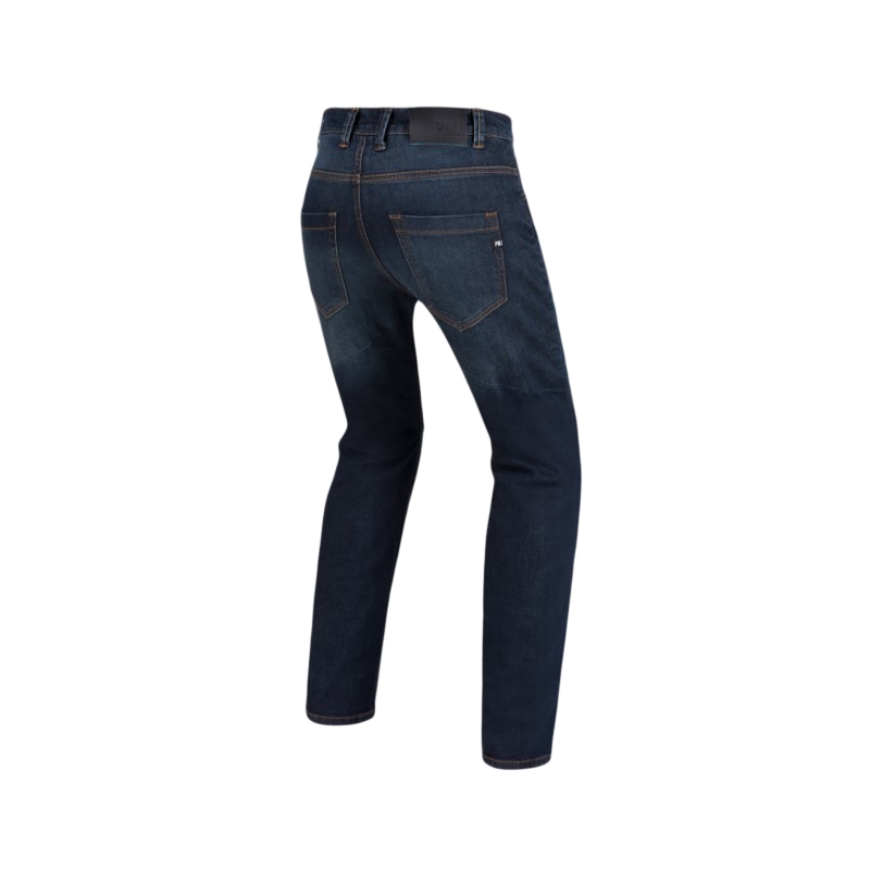 PMJ Voyager Blaue beschnittene Motorradjeans
