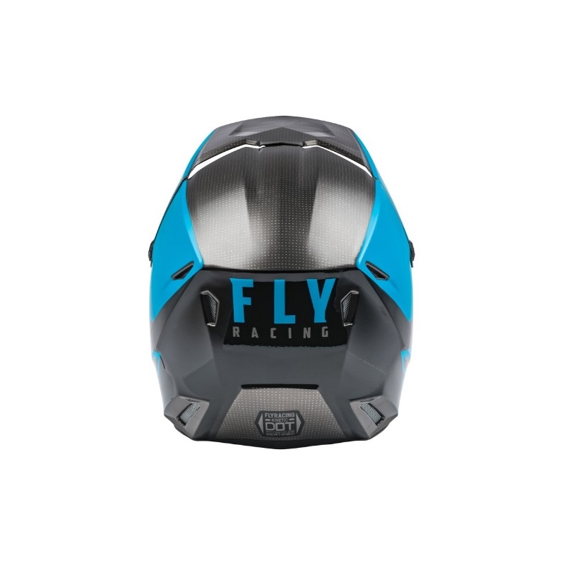 Motocross Helm FLY Racing Kinetic Straight blau-grau-schwarz