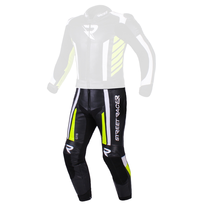 Men's Street Racer GT6 schwarz-weiß-fluorgelbe Hose Ausverkauf