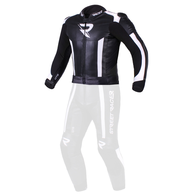 Men's Street Racer GT6 schwarz-weiß Jacke Ausverkauf