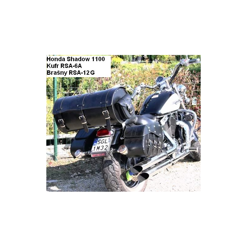 Chopper RSA-6B Motorradkoffer aus Leder