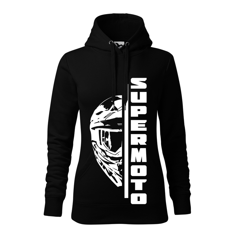 Damen Sweatshirt SUPERMOTO schwarz Ausverkauf
