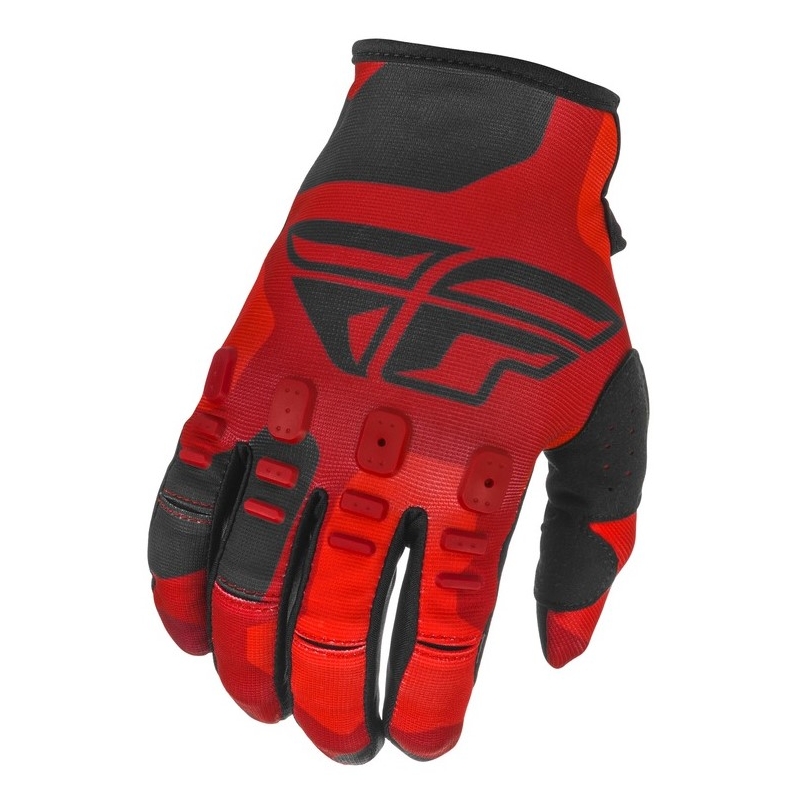 Motocross-Handschuhe FLY Racing Kinetic K221 rot-schwarz