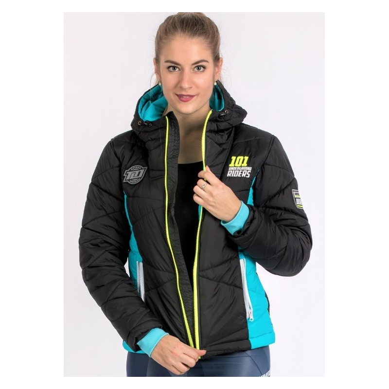 Women's 101 Riders Defrost Jacket schwarz-blau-fluo gelb