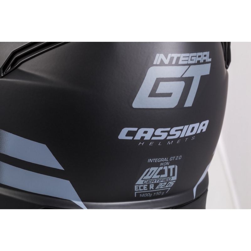 Integralhelm Cassida Integral GT 2.0 Ikon schwarz-grau Ausverkauf