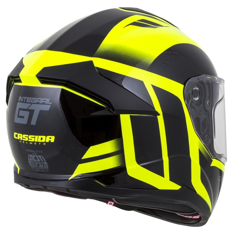 Integralhelm Cassida Integral GT 2.0 Ikon schwarz-fluo gelb