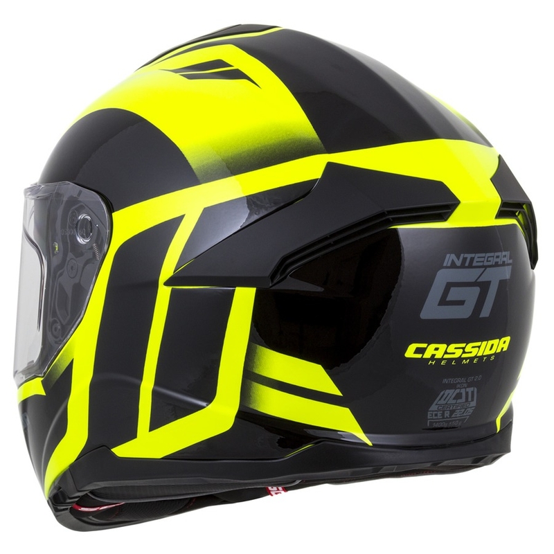 Integralhelm Cassida Integral GT 2.0 Ikon schwarz-fluo gelb