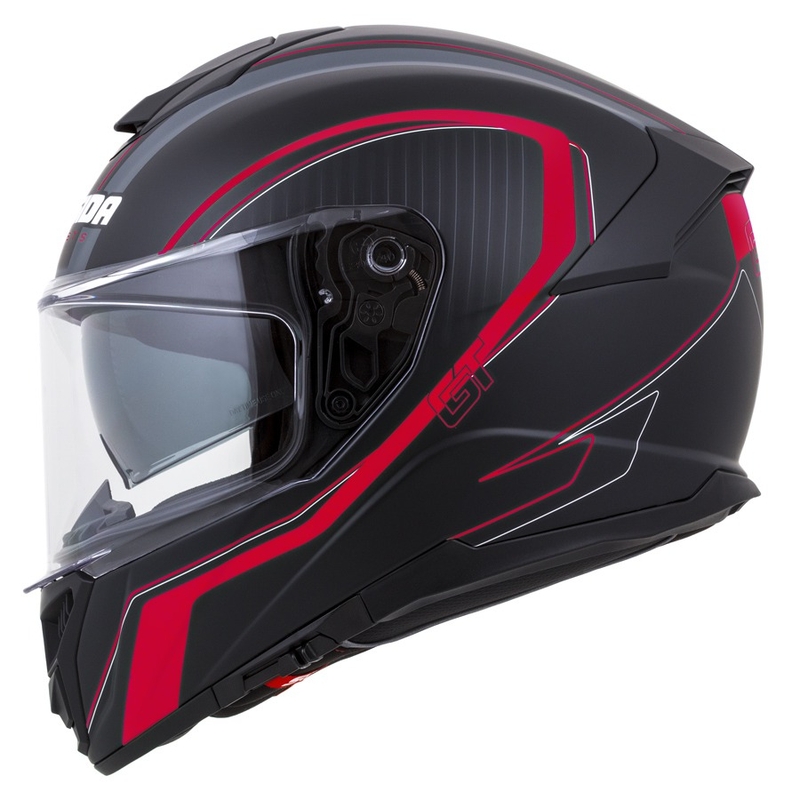Integralhelm Cassida Integral GT 2.0 Reptyl schwarz-grau-fluorrot
