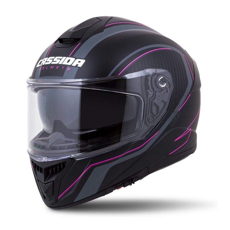 Integralhelm Cassida Integral GT 2.0 Reptyl schwarz-grau-rosa