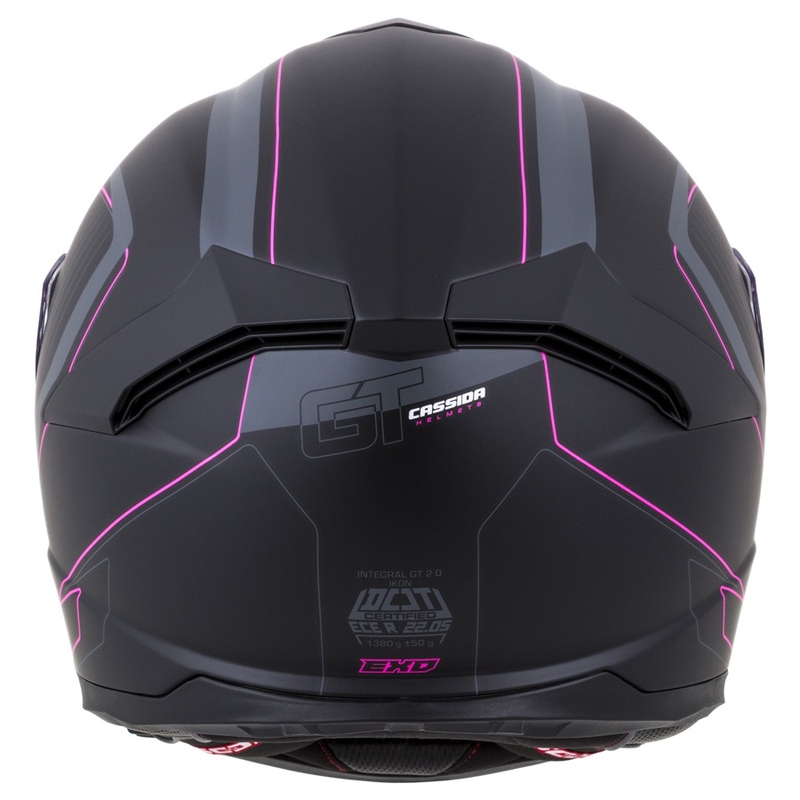 Integralhelm Cassida Integral GT 2.0 Reptyl schwarz-grau-rosa