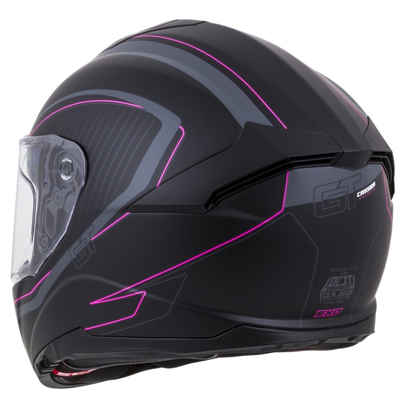 Integralhelm Cassida Integral GT 2.0 Reptyl schwarz-grau-rosa