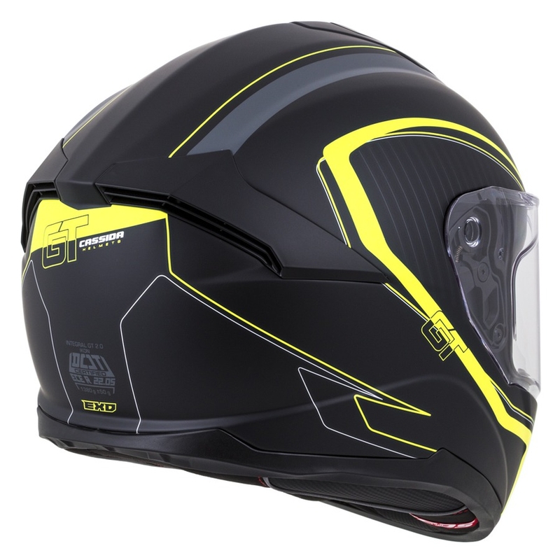 Integralhelm Cassida Integral GT 2.0 Reptyl schwarz-grau-fluo gelb