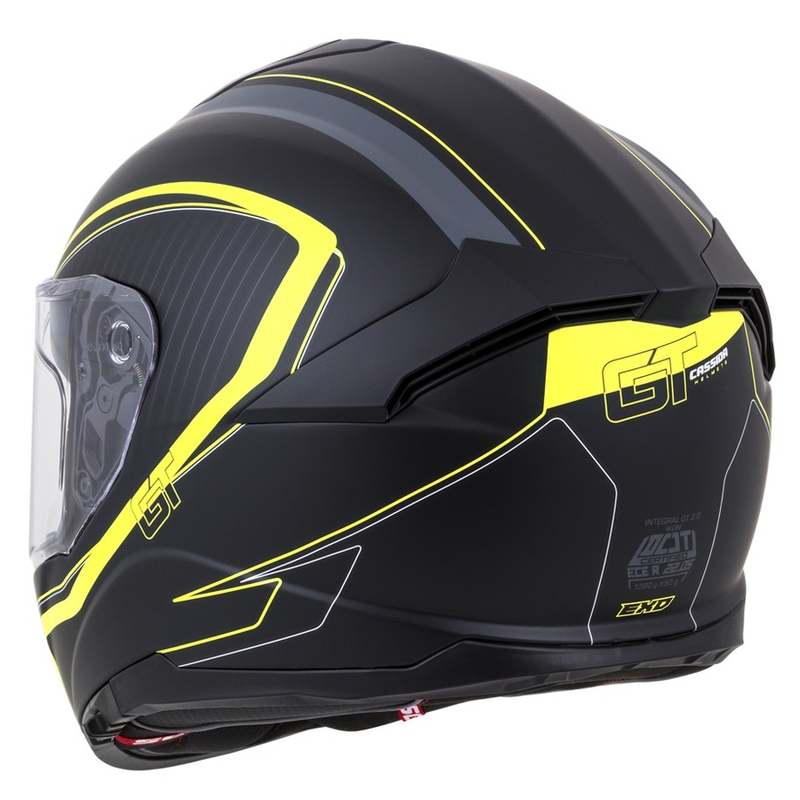 Integralhelm Cassida Integral GT 2.0 Reptyl schwarz-grau-fluo gelb