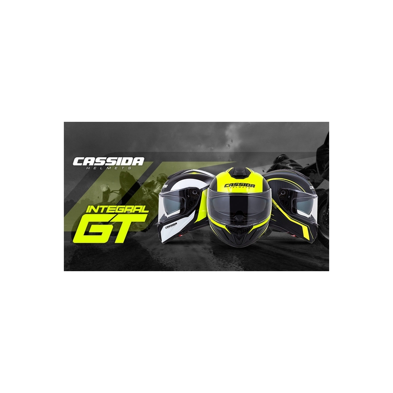 Integralhelm Cassida Integral GT 2.0 Reptyl schwarz-grau-fluo gelb