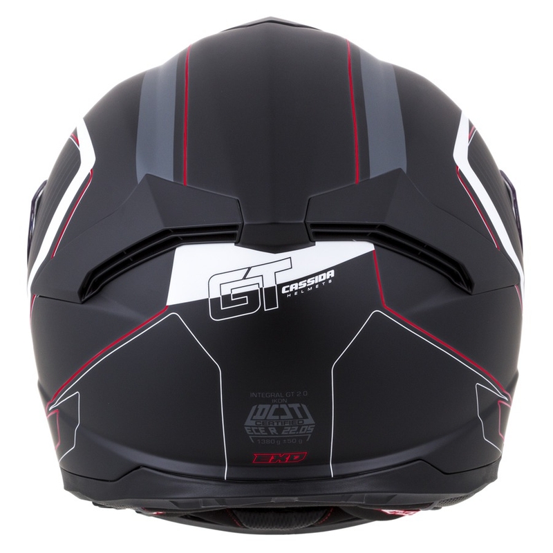 Integralhelm Cassida Integral GT 2.0 Reptyl schwarz-grau-weiß-rot