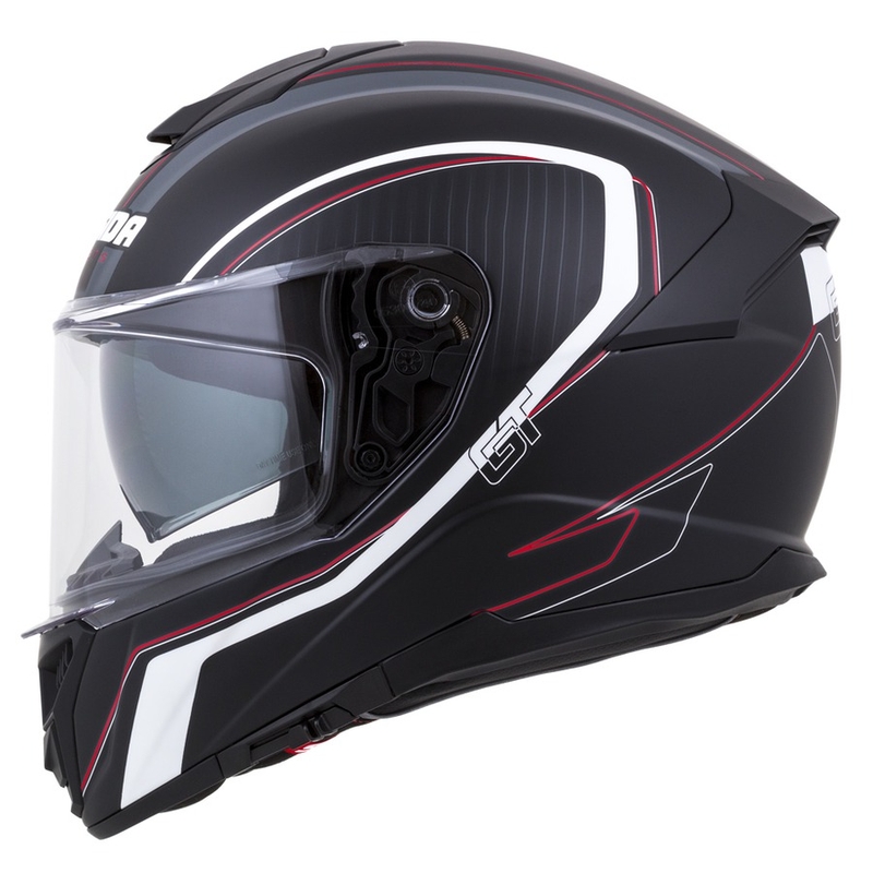 Integralhelm Cassida Integral GT 2.0 Reptyl schwarz-grau-weiß-rot
