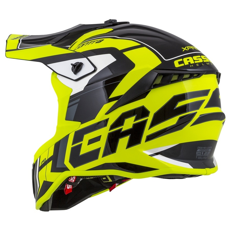 Cassida Cross Pro II Contra fluo gelb-grau-schwarz Motocross Helm
