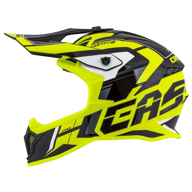 Cassida Cross Pro II Contra fluo gelb-grau-schwarz Motocross Helm