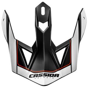Cassida Cross Pro II Helmvisier weiß-rot-schwarz