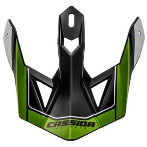 Cassida Cross Pro II Helmvisier schwarz-grau-weiß-grün