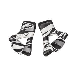 Innenwangenpolster für Cassida Cross Pro II Helm schwarz-weiß-grau
