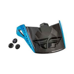 Helmvisier für FLY Racing Kinetic Straight blau-grau-schwarz