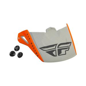 Helmvisier für FLY Racing Kinetic Straight orange-grau