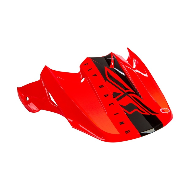 Helmvisier für FLY Racing F2 schwarz-fluor orange
