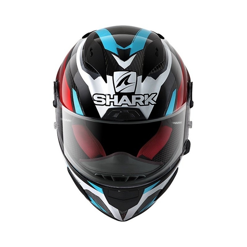 Integralhelm SHARK RACE R-PRO CARBON Aspy grau-blau-rot