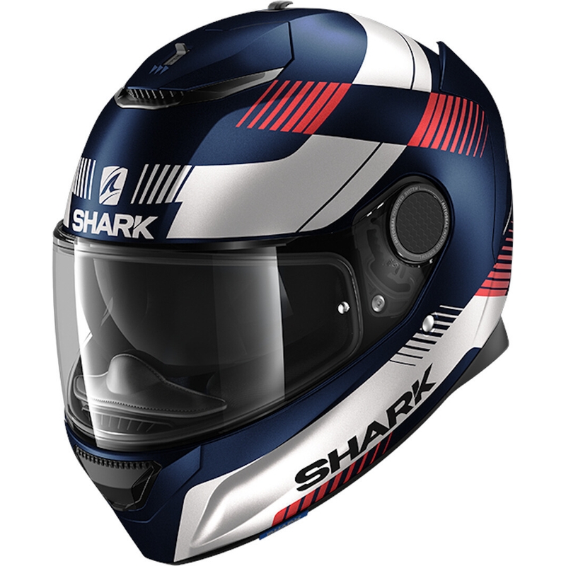 Integralhelm SHARK SPARTAN Strad blau-silber-rot